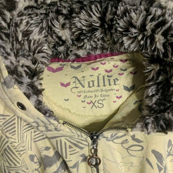 Nollie fur lined zip up hoodie - Picture 4 of 5